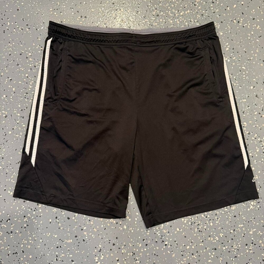Black Adidas athletic shorts